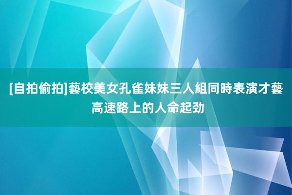 [自拍偷拍]藝校美女孔雀妹妹三人組同時表演才藝 高速路上的人命起劲