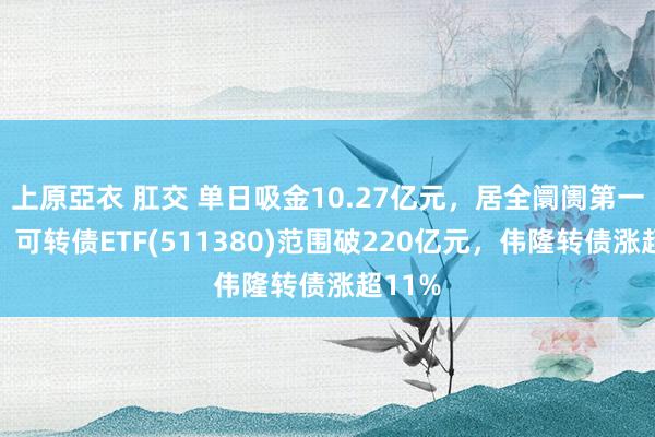 上原亞衣 肛交 单日吸金10.27亿元，居全阛阓第一梯队，可转债ETF(511380)范围破220亿元，伟隆转债涨超11%