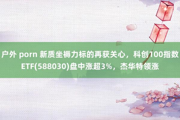 户外 porn 新质坐褥力标的再获关心，科创100指数ETF(588030)盘中涨超3%，杰华特领涨