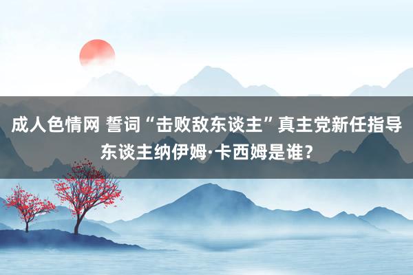 成人色情网 誓词“击败敌东谈主”真主党新任指导东谈主纳伊姆·卡西姆是谁？