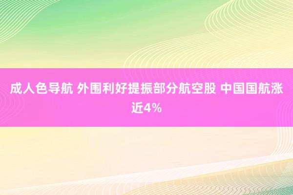 成人色导航 外围利好提振部分航空股 中国国航涨近4%