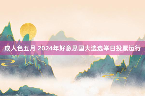 成人色五月 2024年好意思国大选选举日投票运行