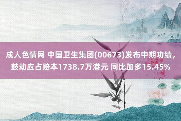 成人色情网 中国卫生集团(00673)发布中期功绩，鼓动应占赔本1738.7万港元 同比加多15.45%