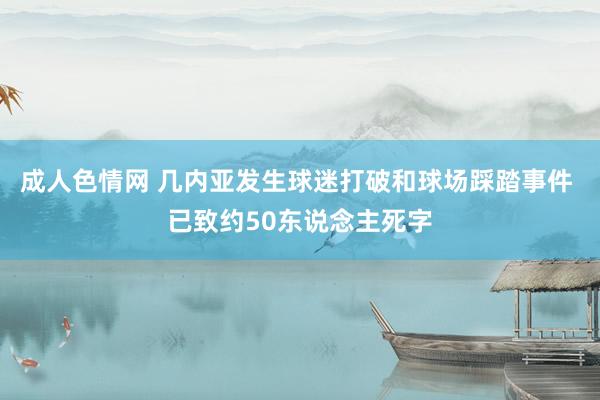 成人色情网 几内亚发生球迷打破和球场踩踏事件 已致约50东说念主死字