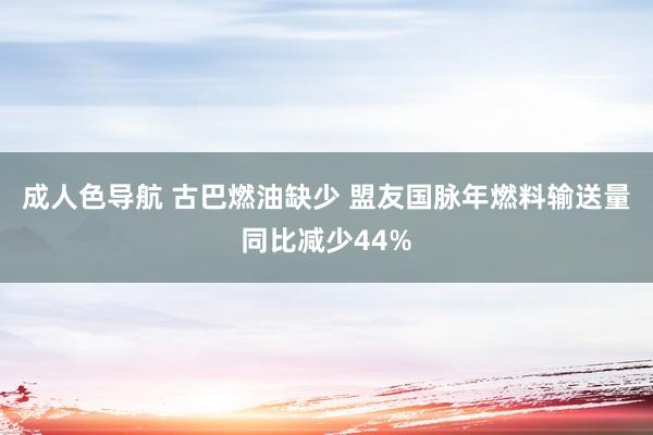 成人色导航 古巴燃油缺少 盟友国脉年燃料输送量同比减少44%