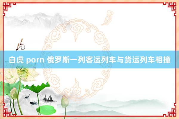 白虎 porn 俄罗斯一列客运列车与货运列车相撞