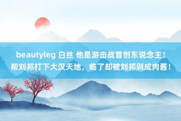 beautyleg 白丝 他是游击战首创东说念主！帮刘邦打下大汉天地，临了却被刘邦剁成肉酱！