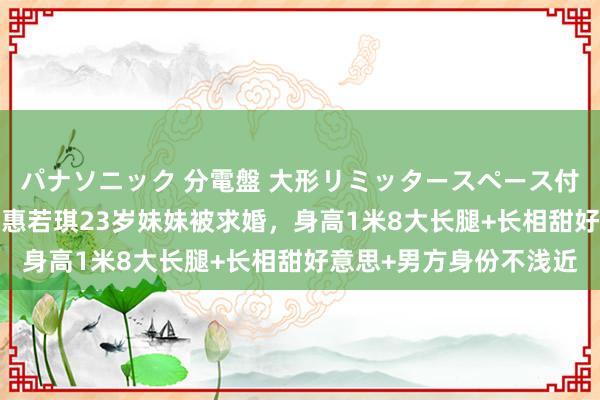 パナソニック 分電盤 大形リミッタースペース付 露出・半埋込両用形 惠若琪23岁妹妹被求婚，身高1米8大长腿+长相甜好意思+男方身份不浅近