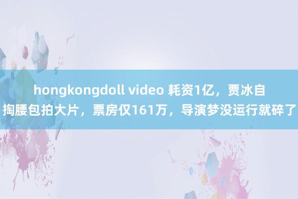 hongkongdoll video 耗资1亿，贾冰自掏腰包拍大片，票房仅161万，导演梦没运行就碎了