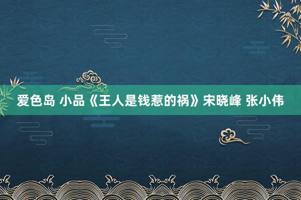 爱色岛 小品《王人是钱惹的祸》宋晓峰 张小伟